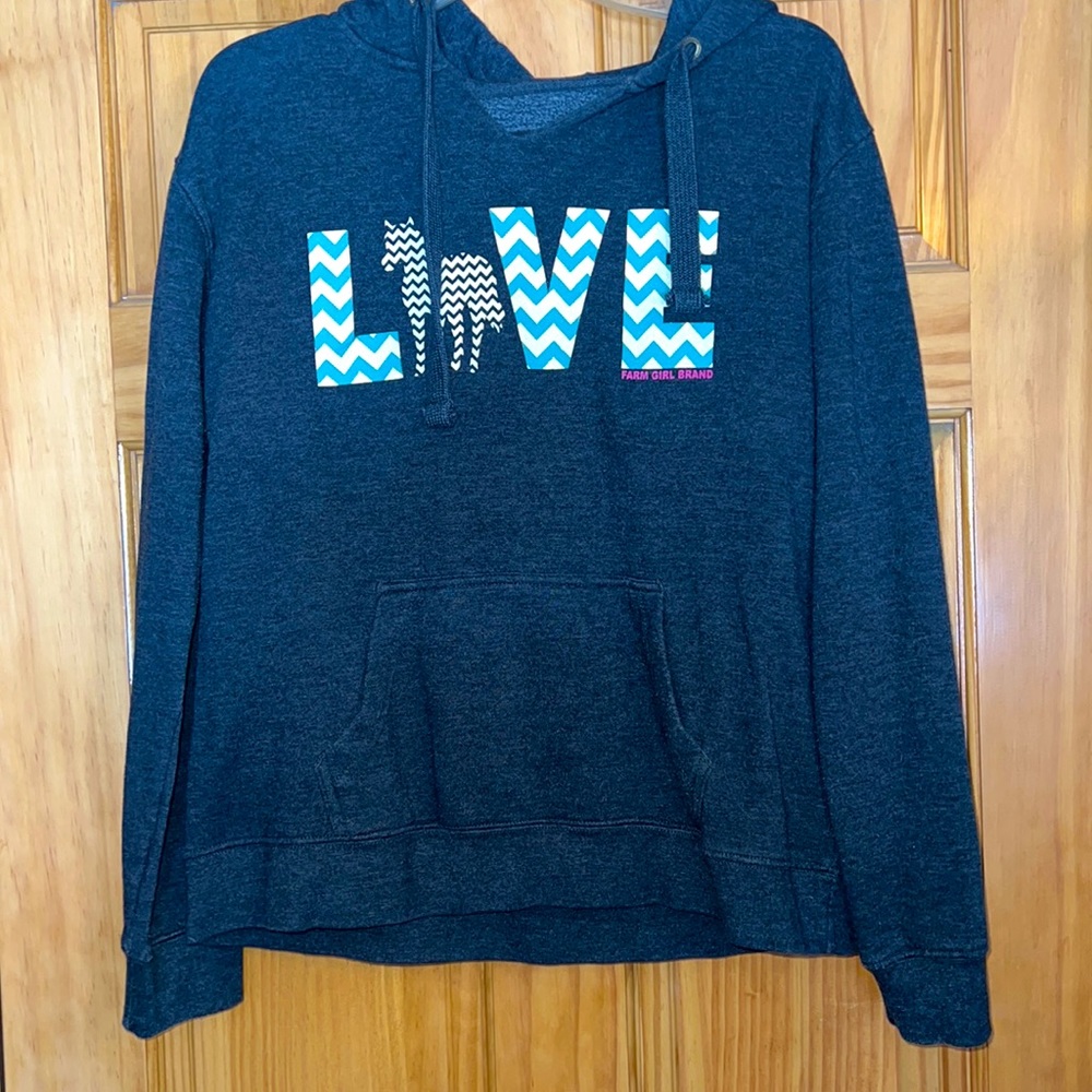 Farm Girl horse love sweatshirt